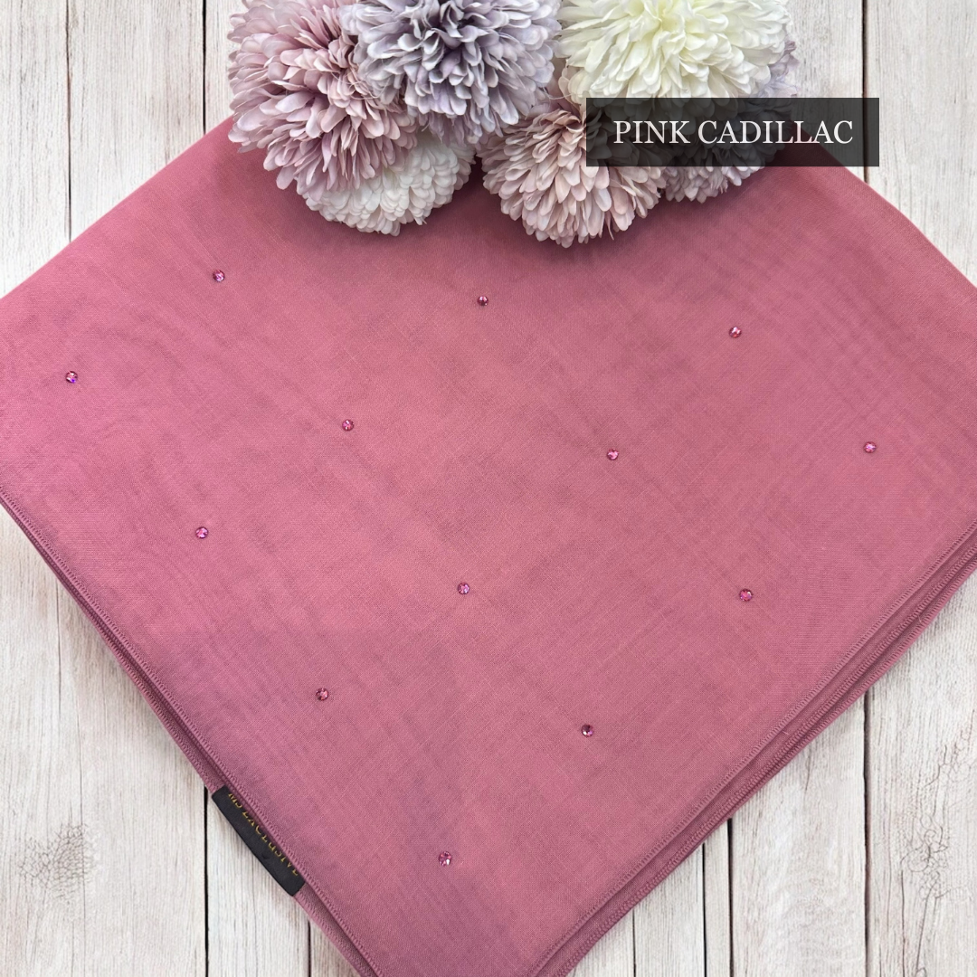 Tudung Bawal Tabur Crystal Colour (Bawal No 1)