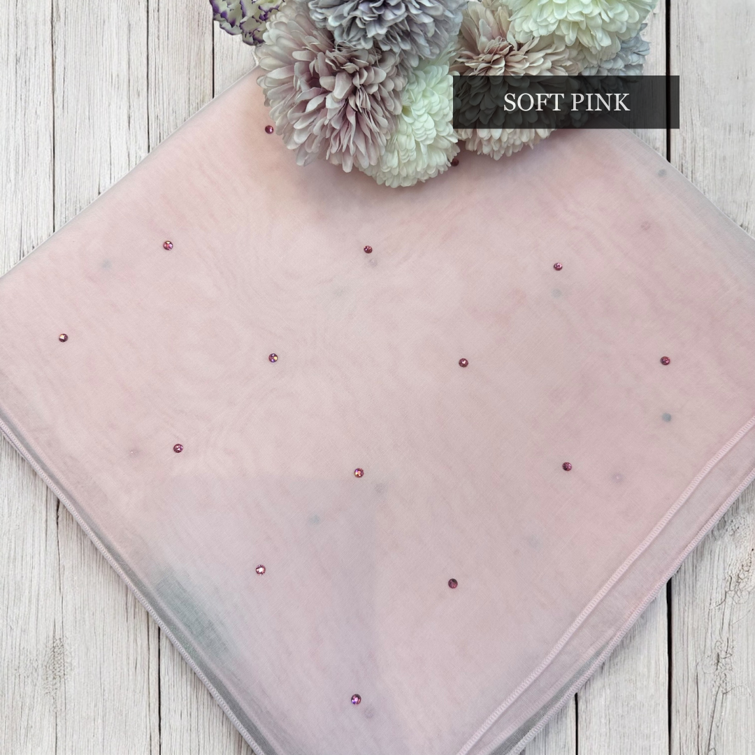 Tudung Bawal Tabur Crystal Colour (Bawal No 1)