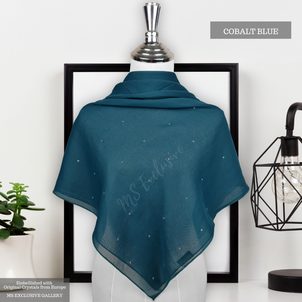 Tudung Bawal Tabur Crystal SWA (Bawal No 1)