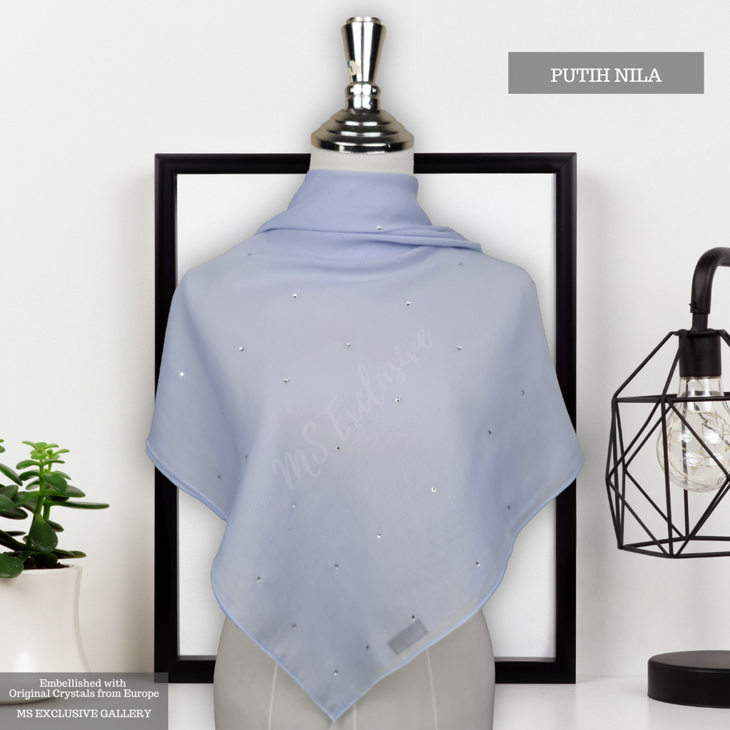 Tudung Bawal Tabur Crystal SWA (Bawal No 1)